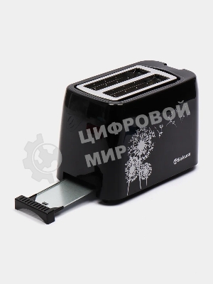 Тостер Sakura SA-7608BK черный, 750 Вт, 2 слота