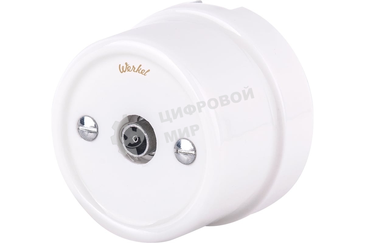 ТВ розетка WERKEL (белый) Ретро W5683001