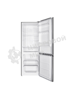 Холодильник Willmark RFN-421NFX нержавеющая сталь двухкамерный 210/76 л морозилка снизу, No Frost