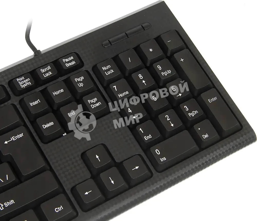 Комплект клавиатура + мышь Oklick 621M IRU клав:черный мышь:черный USB