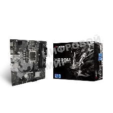 Материнская плата Biostar H610MS, LGA 1700, Intel H610, 2xDDR4, 4xSATA, 1xM.2, 1xPCIe 4.0 x16, 1xPCIe x1, 1xHDMI, 1xDP, 1x 1Gb LAN, 1xUSB-A 3.2 Gen 1, 4xUSB-A 2.0, 3x3.5 мм, 7.1, mATX