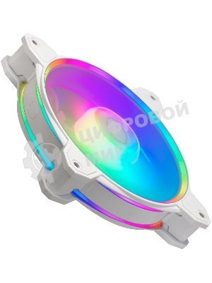 Вентилятор для корпуса Cooler Master MasterFan MF120 Halo2 ARGb 120х120x25 белый 4-pin 27дБ (MFL-B2DW-21NP2-R2) Ret