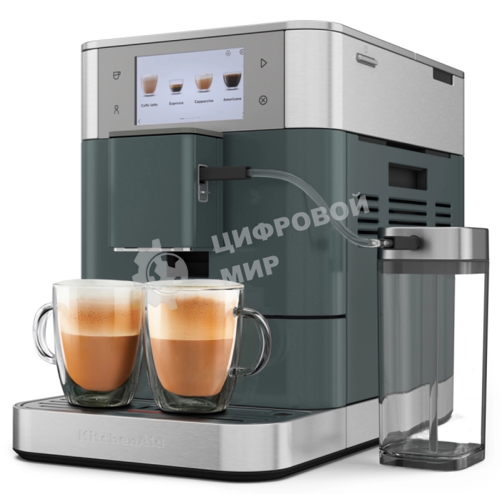 Автоматическая эспрессо-машина KitchenAid 5KES8558EJP, 2.2 л, одновременное приготовление двух чашек, 3 уровня крепости кофе, автоматическая очистка, автоматическая декальцинация, цветной дисплей, сенсорное управление, 40 рецептов, цвет ягода можжевельник