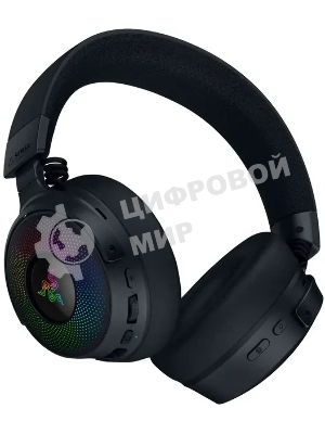 Гарнитура Razer Kraken V4 Pro чёрный, беспроводная + проводная, радиоканал, до 45 ч, подсветка