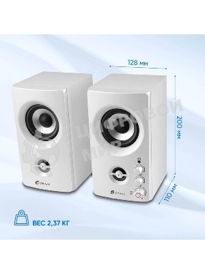 Акустическая система Oklick OK-164 2.0 белый 30Вт
