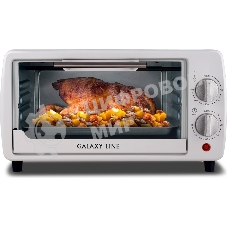 Мини-печь Galaxy Line GL 2625, белый, 8 л, 1000 Вт, таймер на 60 минут, индикатор работы, автоотключение