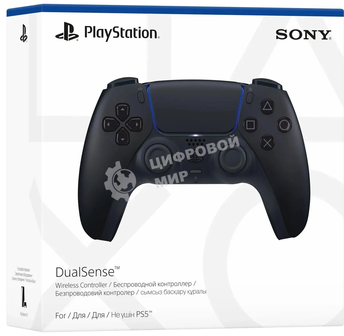 Геймпад Sony PlayStation 5 DualSense Wireless Controller CFI-ZCT1W черный (PS719827696)