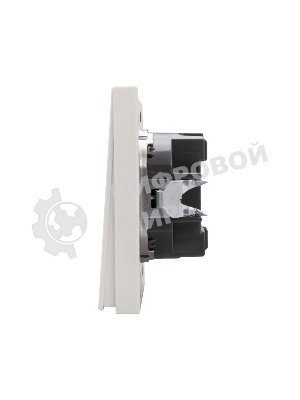 Выключатель Kranz STRONG 1 кл проходной (переключатель) с подсветкой 10А с/у жемчуг