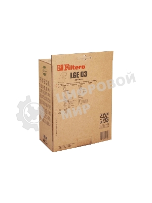 Комплект бумажных пылесборников Filtero LGE03 (10+фильтр) ECOLine XL (R)