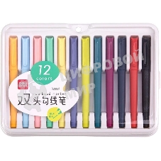 Набор линеров Deli SN100 ассорти пластик (упаковка: 12шт)