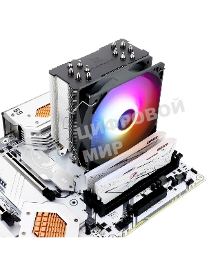 Кулер для процессора Thermalright Burst Assasin 120 ARGb (4-pin PWM, 154мм, Ni/CU, 6x6мм, ARGb, 1x120мм, 66.17CFM, 25.6dBA, 1550RPM, S: 1700, 1200, 115X, AM5, AM4)