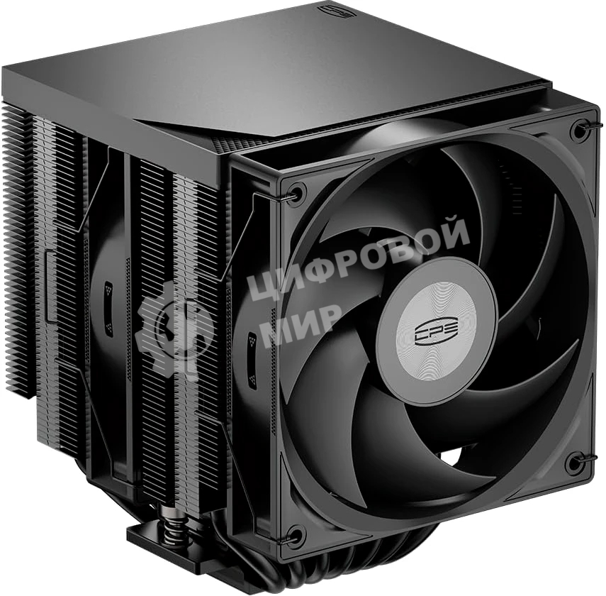 Кулер для процессора PCCooler RT720 TC BK (270W, 4-pin PWM, 157.5mm, Al/Cu, 7x6mm, 2x120mm, 73.32CFM, 34.9dBA, 2200RPM, S: 1851/1700/1200/115X, AM5/AM4, black)