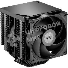 Кулер для процессора PCCooler RT720 TC BK (270W, 4-pin PWM, 157.5mm, Al/Cu, 7x6mm, 2x120mm, 73.32CFM, 34.9dBA, 2200RPM, S: 1851/1700/1200/115X, AM5/AM4, black)