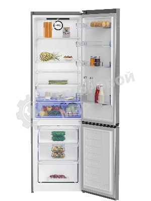 Холодильник с морозильником Beko B3RCNK405HDX серебристый