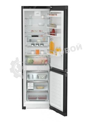 Холодильник Liebherr CNBDC 573I-22 001 черная нержавеющая сталь двухкамерный 266/94л морозилка снизу