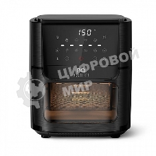 Аэрогриль BQ GR2009 черный, Мощность: 1800 Вт/Объем XXL 12л/Быстрая и равномерная циркуляция горячего воздуха Технология Air Cycle/Многофункциональный прибор 6 в 1: фритюрница, гриль, духовка, шашлычница, микроволновая печь (разогрев пищи), дегидратор (су