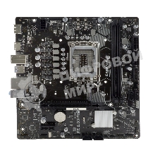 Материнская плата Biostar H610MS, LGA 1700, Intel H610, 2xDDR4, 4xSATA, 1xM.2, 1xPCIe 4.0 x16, 1xPCIe x1, 1xHDMI, 1xDP, 1x 1Gb LAN, 1xUSB-A 3.2 Gen 1, 4xUSB-A 2.0, 3x3.5 мм, 7.1, mATX