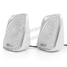 Акустическая система 2.0 Gembird SPK-100-W, белый, 6 Вт, регулятор громкости, USB-питание