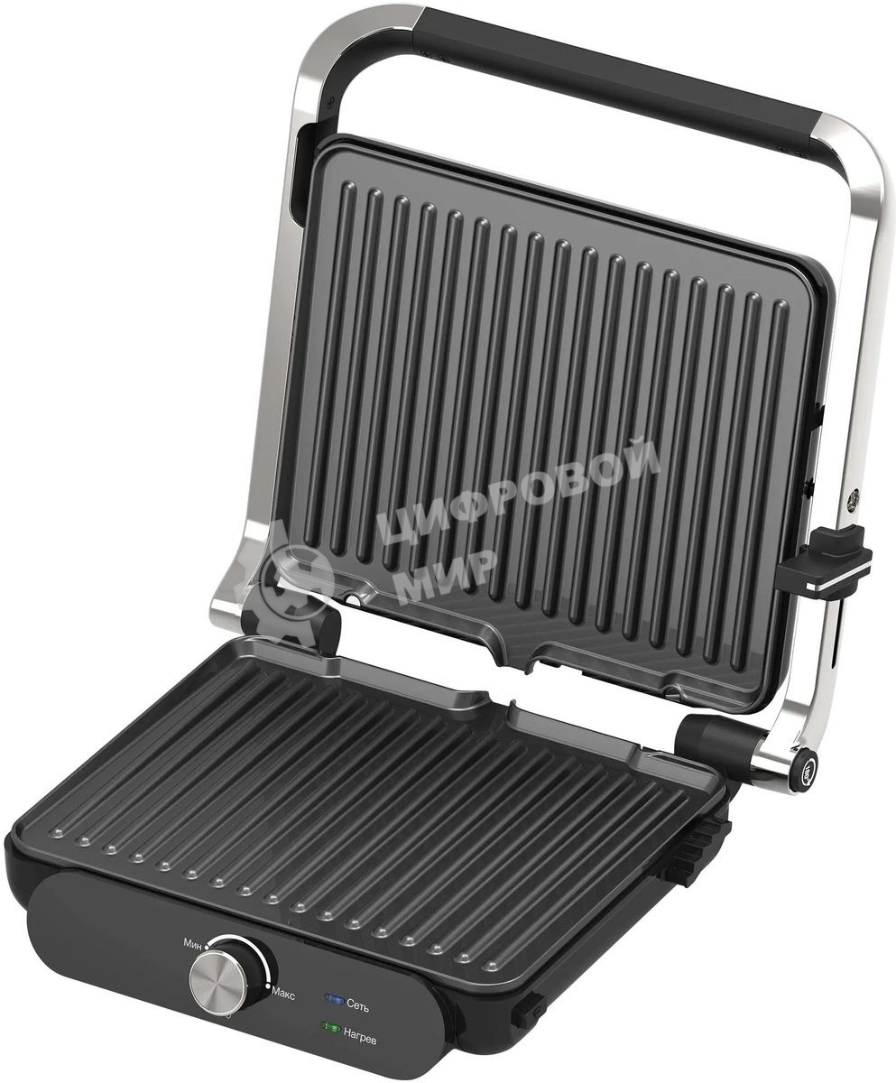 Гриль электрический Hyundai HYG-3041 2000Вт черный/черный