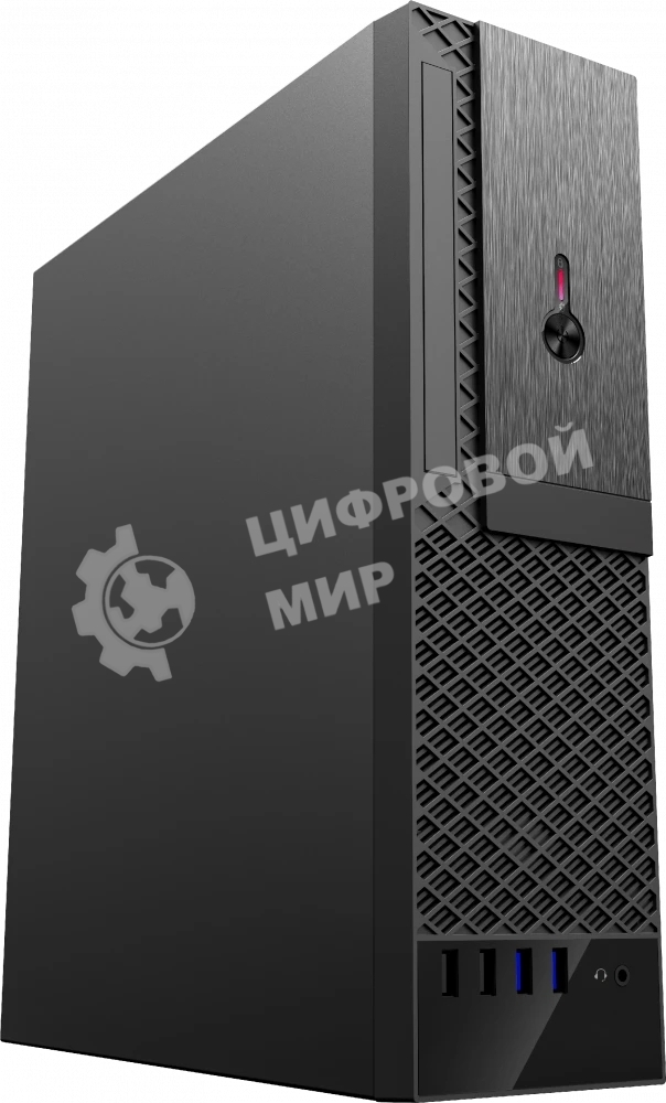 Компьютерный корпус с блоком питания 300Вт. Foxline FL-1001 mATX case, black, w/PSU TFX 300W, w/2xUSB2.0+2xUSB3.0, w/1xcombo audio, w/pwr cord, w/ 8cm FAN