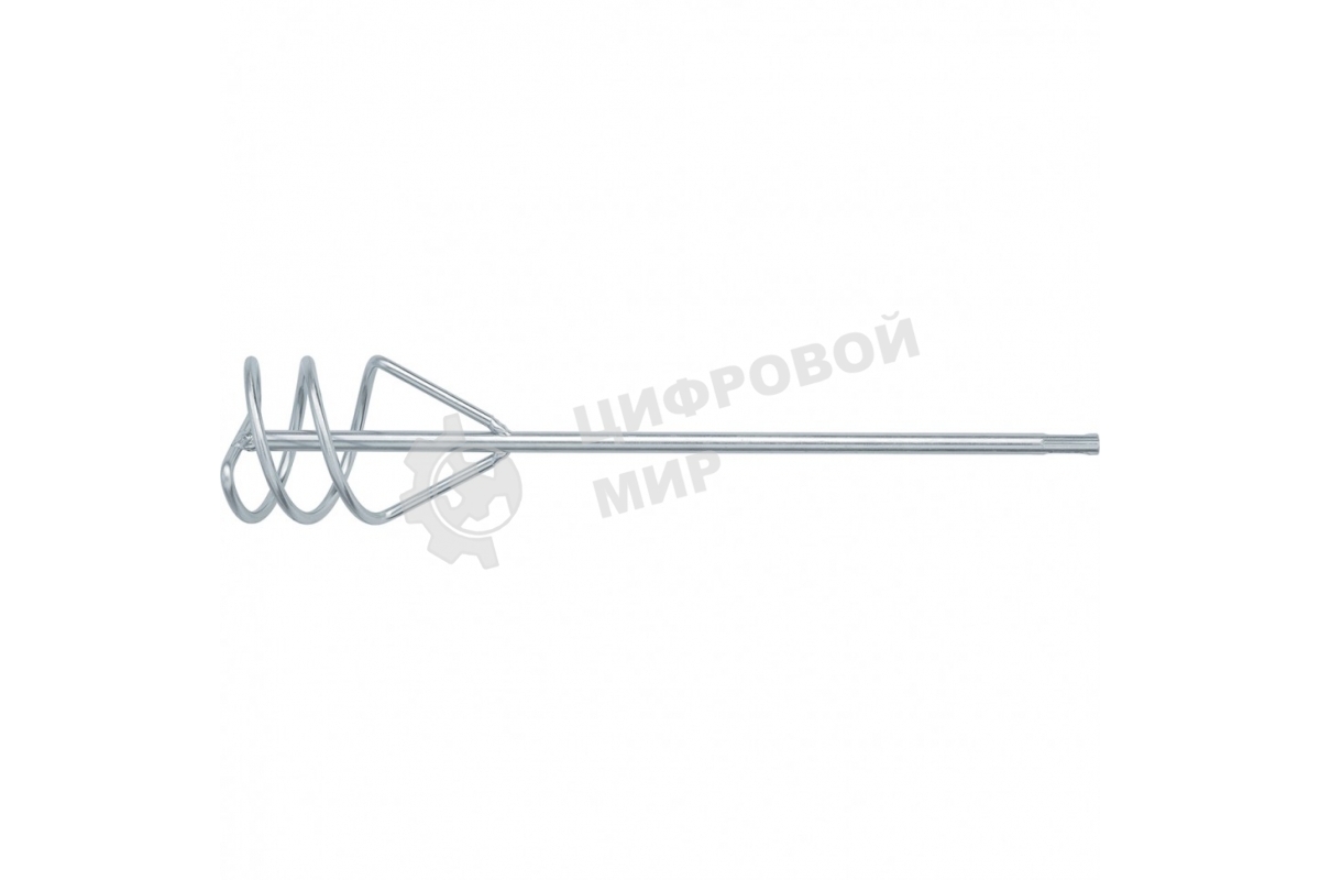 Миксер для песчано-гравийных смесей Denzel, 60 х 400 мм, оцинкованный, хвостовик SDS Plus