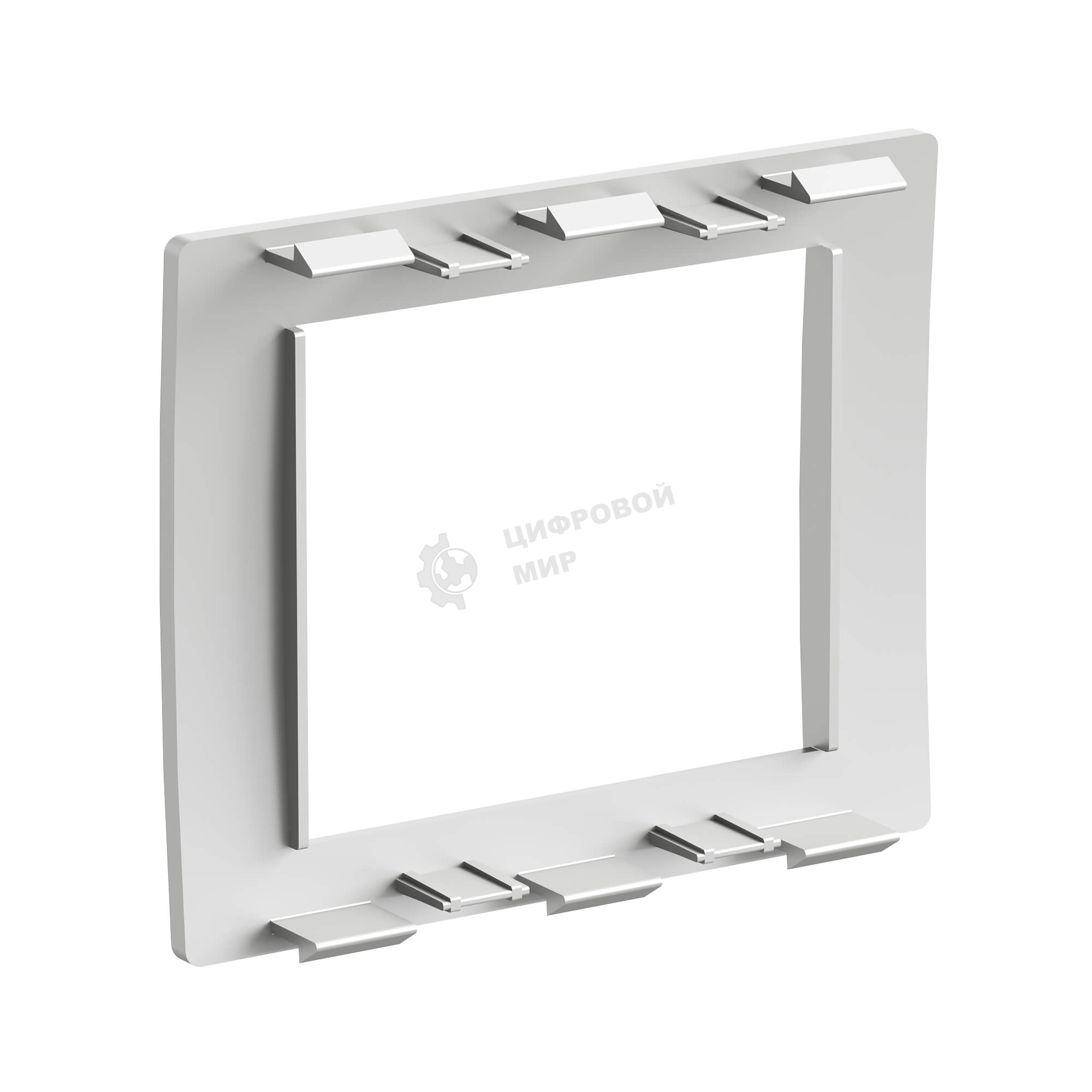 Рамка универсальная DKC F00011G In-Liner Aero 2 модуля, серебристый, RAL 9006