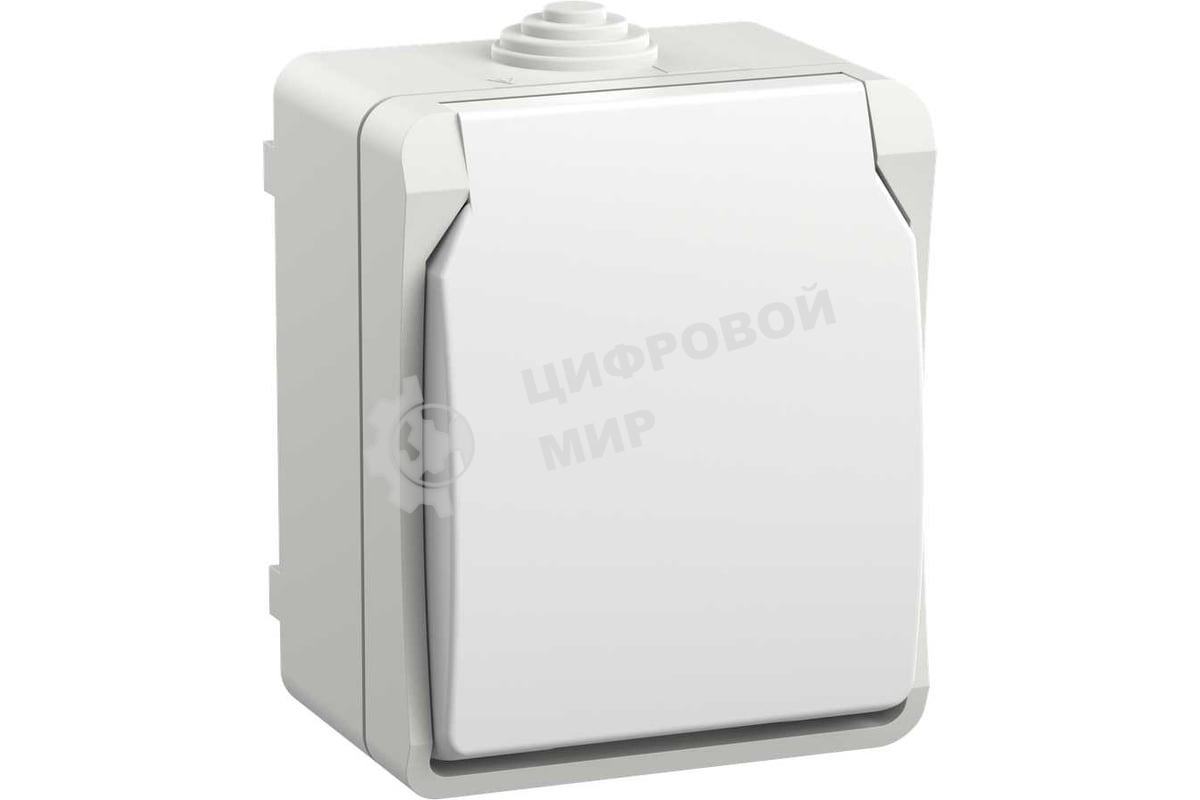 Розетка IEK ERS12-K01-16-54-DC ОП Форс РСб20-3-ФБ 16А IP54 с заземл. защ. шторки белый