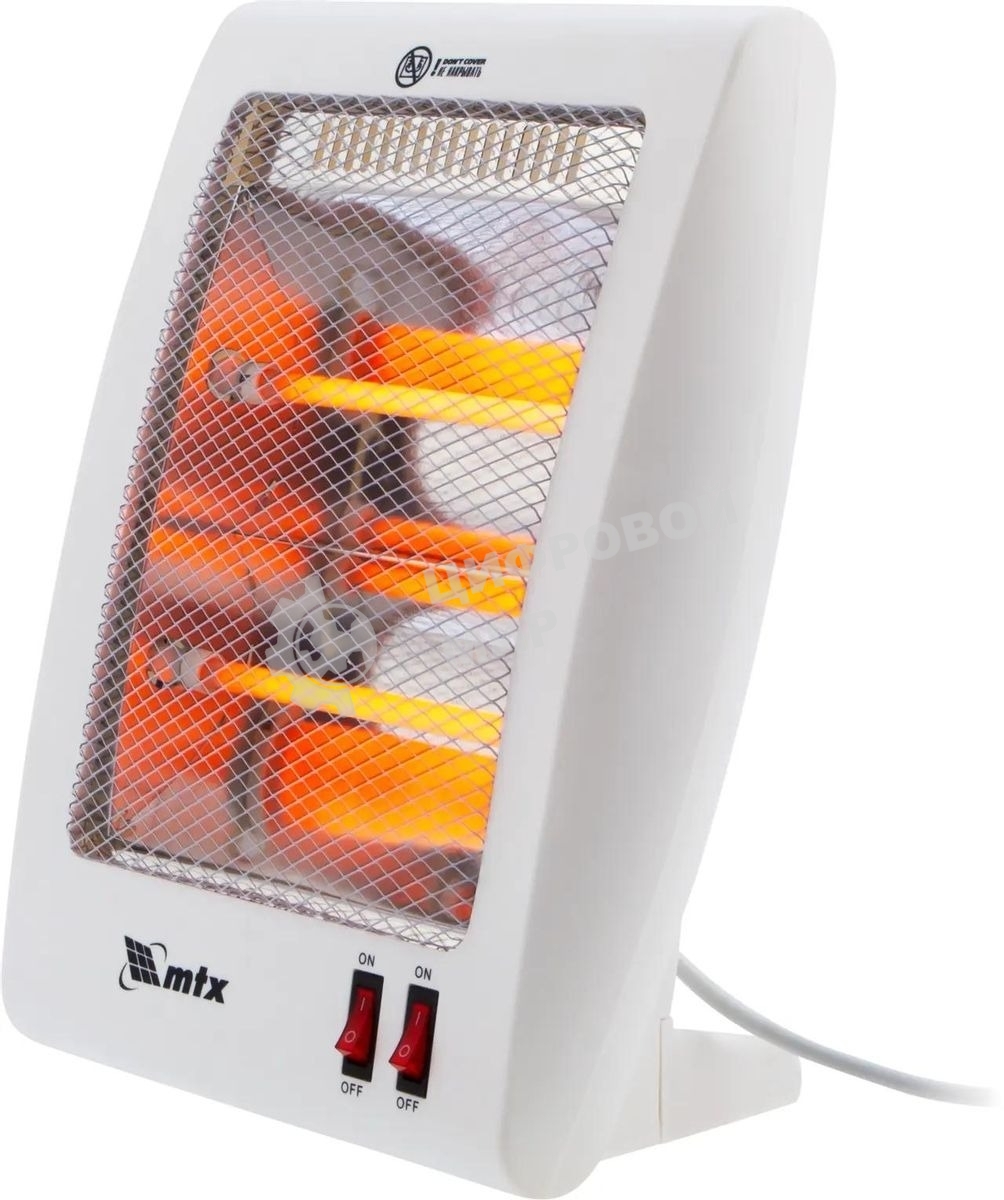 Обогреватель инфракрасный MTX IQH-800, белый, кварцевый, 800 Вт, 8 м2