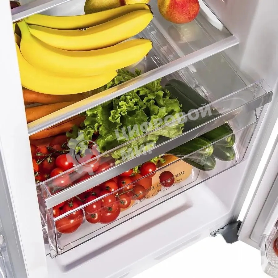 Холодильник Maunfeld MFF177NFW Slim Inverter белый двухкамерный 352/198л морозилка слева, No Frost, Side by Side