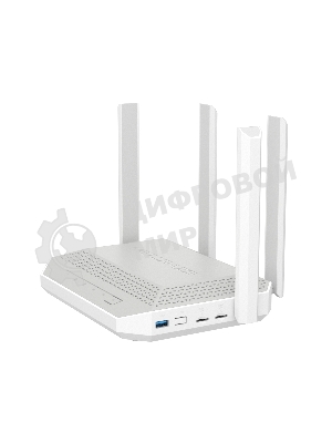 Гигабитный интернет-центр Netcraze Hopper 4G+ (NC-2312) с модемом 4G+, двумя слотами для SIM-карт, Mesh Wi-Fi 6 AX3000, 5-портовым Smart-коммутатором и многофункциональным портом USB 3.0