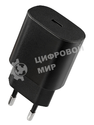 Сетевое зарядное устройство Defender UPA-125 25W,USB C,кабель Type-C,черный