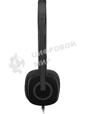 Гарнитура Logitech H151 чёрный, проводная, 3.5 мм