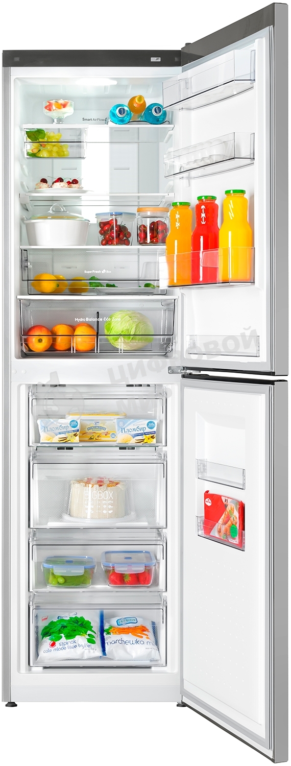 Холодильник Atlant ХМ-4625-189-ND серебристый двухкамерный 211/125л морозилка снизу, No Frost