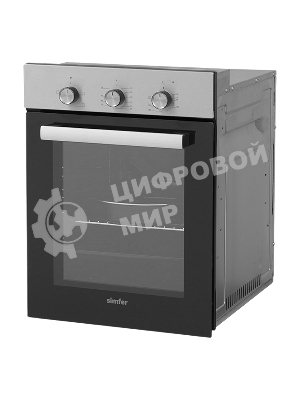 Духовой шкаф электрический Simfer B4EM14016, встраиваемый, нержавеющая сталь