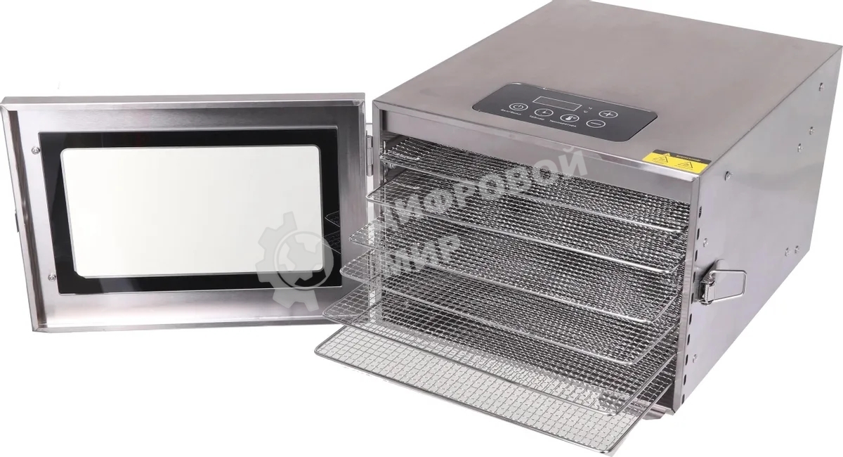 Сушилка для овощей и фруктов Kitfort KT-1917 7под. 400 Вт, нержавеющая сталь