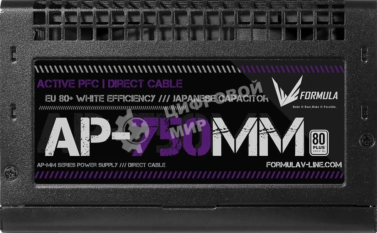 Блок питания Aerocool/Formula V Line AP-750MM, 750W, APFC, 80+, 12cm Fan