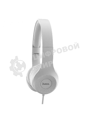 Проводные наушники Hoco W21 Graceful Charm серый, накладные, Jack 3.5 мм, складная конструкция