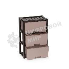 Комод Альтернатива М7835 Колорит, 3 секции, венге