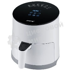 Аэрофритюрница Steba HF 1000 белый/чёрный, 1500 Вт, 3.5 л, 0.5 кг, съёмная чаша, антипригарное покрытие, таймер