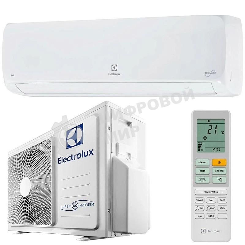 Блок внешний сплит-системы Electrolux EACS/I-24HAL/N8/out инвертор, 24000 BTU, 45 м², охлаждение, обогрев, осушение