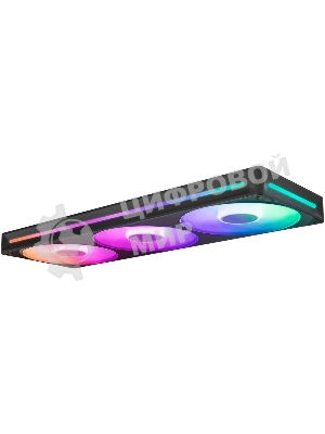 Вентилятор для корпуса Case Cooler NZXT F360 RGb Core (120x120x25мм, 4-pin PWM, RGb, 75.12CFM, 30dBA, 2400RPM, Black, Single-Frame RGb Fan Unit)