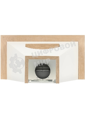 Вытяжка каминная Elikor Бельведер 90П-650-П3Д бежевый/дуб, 90 см, 650 куб. м/ч, 56 дБ