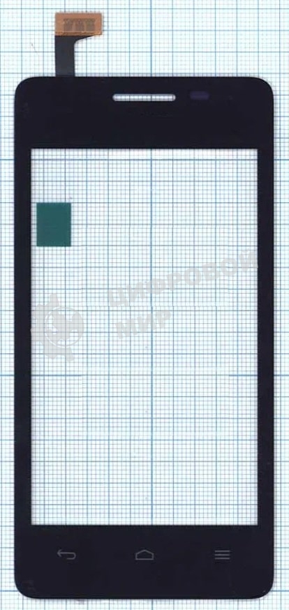 Сенсорное стекло (тачскрин) для Huawei Y301-A1, черное