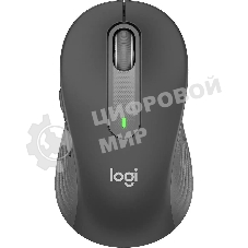 Мышь беспроводная Logitech Signature M650 графитовый, 4000 dpi, радиоканал, Bluetooth, USB, кнопки - 5