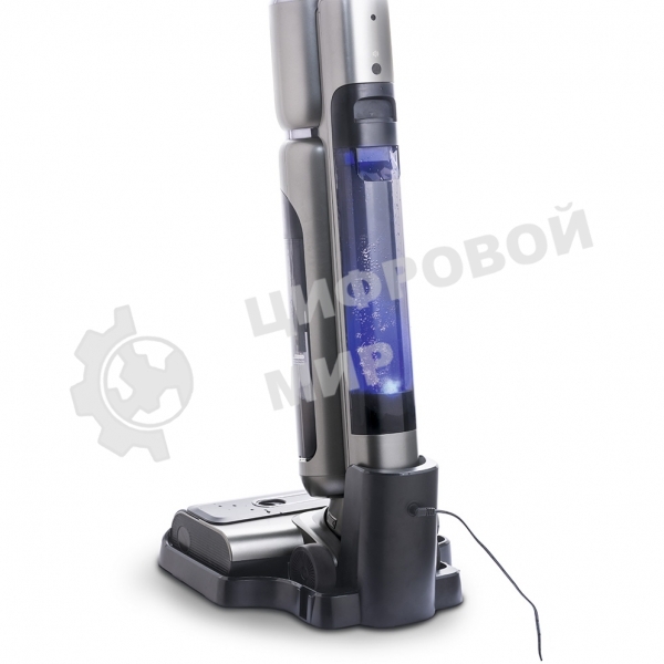 Пылесос вертикальный Thomas AQUA FLOORCLEANER CORDLESS (785501) серый, питание от аккумулятора, 21 Вт, уборка влажная, пылесборник 0.72 л, работа от АКБ max 35 мин.