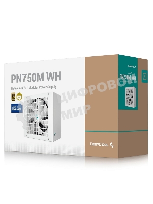Блок питания Deepcool/GamerStorm PN750M WH V2 Game Storm Gen.5, 750Вт, 80 PLUS Gold, 120мм, белый
