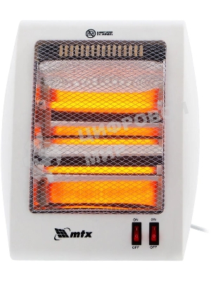 Обогреватель инфракрасный MTX IQH-800, белый, кварцевый, 800 Вт, 8 м2