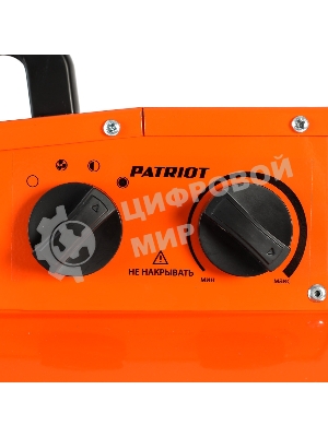 Тепловентилятор электрический Patriot PT-R 15, оранжевый/черный, 15 кВт, 150 м2, 380В, терморегулятор