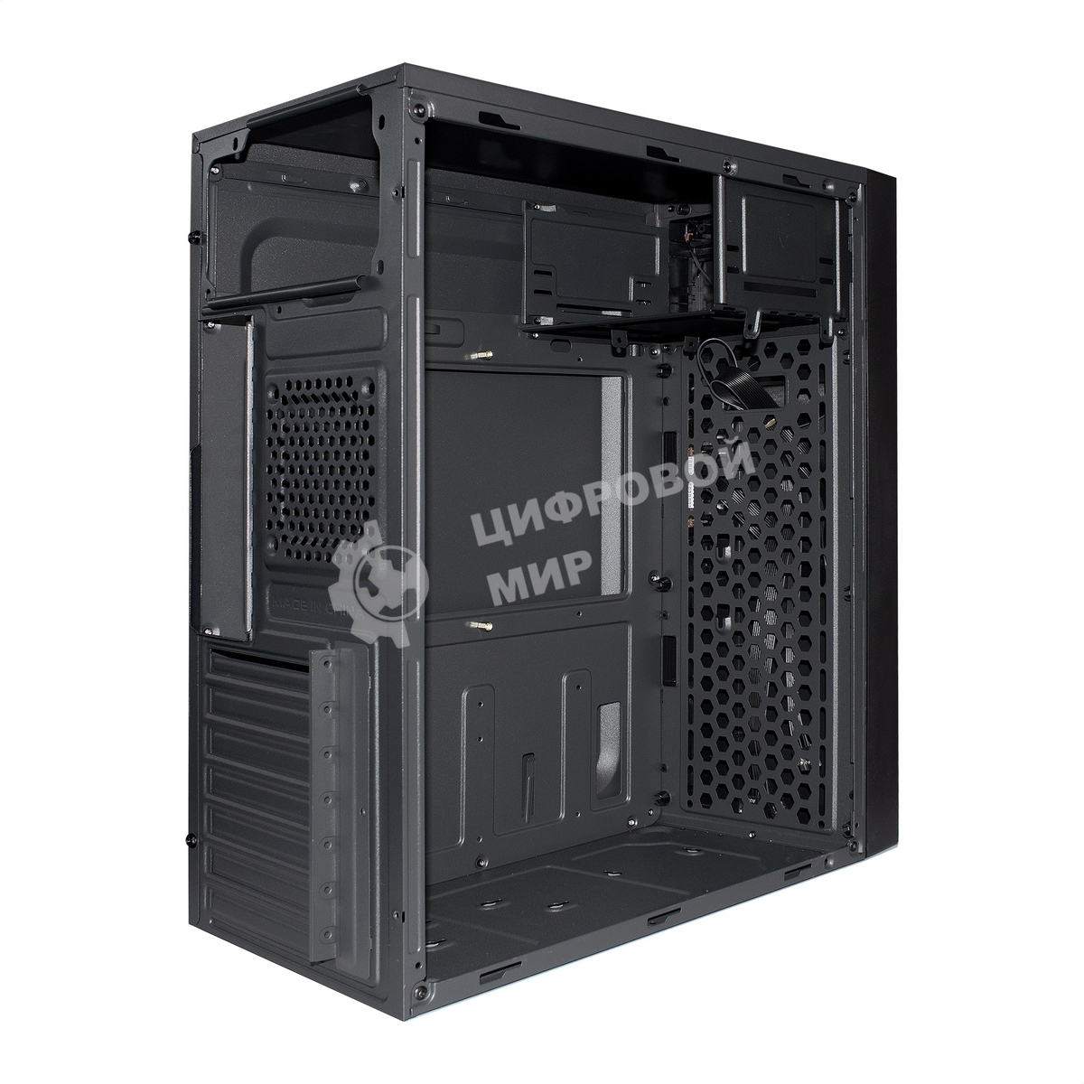 Компьютерный корпус Miditower ExeGate AA-440-AA450 (ATX, AA450 8 см, 2*USB, аудио)