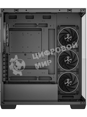 Компьютерный корпус Deepcool CG580 4F V2 без БП, боковое окно (панорама), 4x120мм ARGB PWM вентилятора, черный, ATX (R-CG580-BKADA4-G-2)